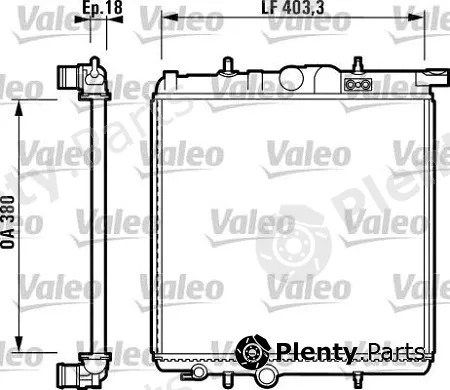 Valeo Mx 732885 — Radiator, engine cooling