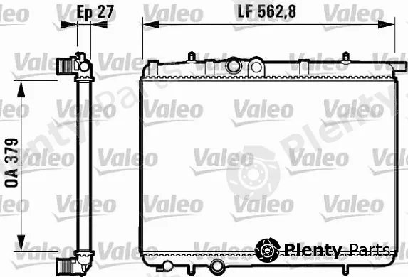 Valeo Mx 732910 — Radiator, engine cooling