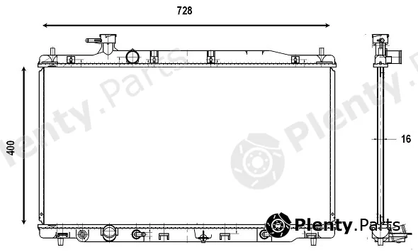 Valeo Mx 876010 — Radiator, engine cooling