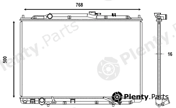 Valeo Mx 376103 — Radiator, engine cooling