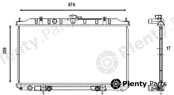 Valeo Mx 376090 — Radiator, engine cooling