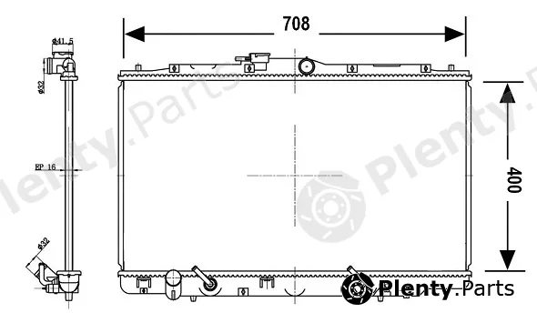 Valeo Mx 700767 — Radiator, engine cooling