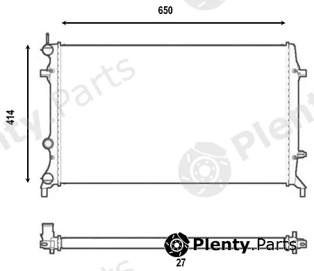 Valeo Mx 555897 — Radiator, engine cooling