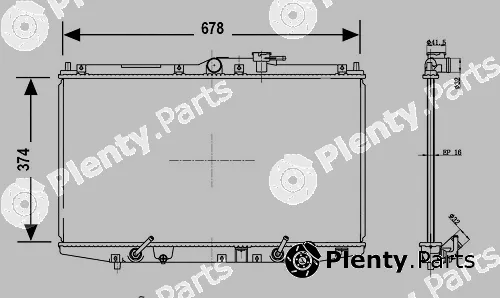 Valeo Mx 700768 — Radiator, engine cooling