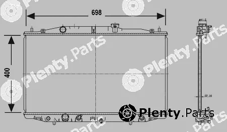 Valeo Mx 700780 — Radiator, engine cooling