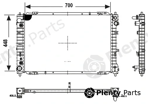 Valeo Mx 700769 — Radiator, engine cooling