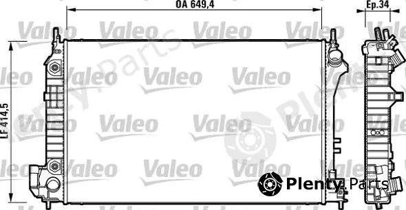 Valeo Mx 732878 — Radiator, engine cooling