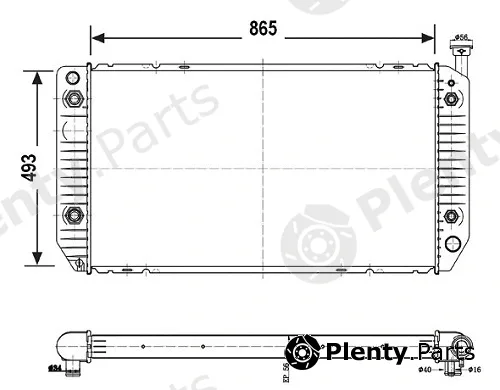 Valeo Mx 376035 — Radiator, engine cooling