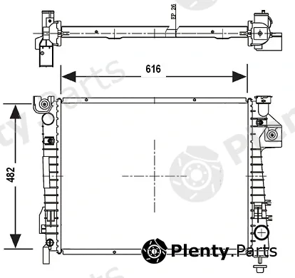 Valeo Mx 700777 — Radiator, engine cooling