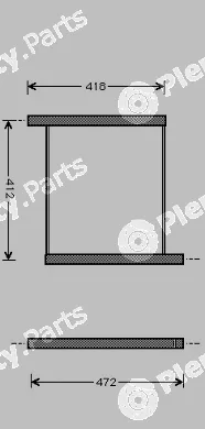 Valeo Mx 734848 — Radiator, engine cooling