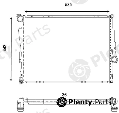 Valeo Mx 376134 — Radiator, engine cooling