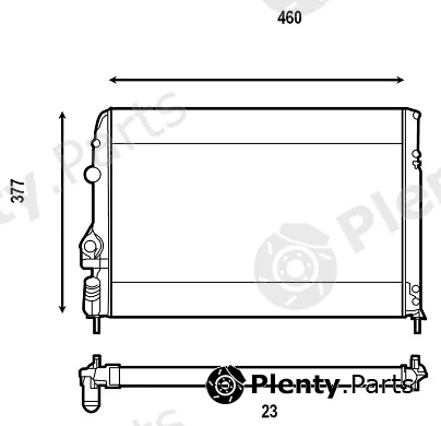 Valeo Mx 732559 — Radiator, engine cooling