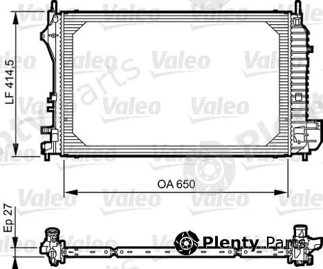 Valeo Mx 735083 — Radiator, engine cooling