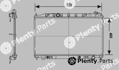 Valeo Mx 700773 — Radiator, engine cooling