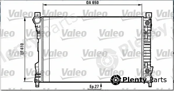 Valeo Mx 732741 — Radiator, engine cooling