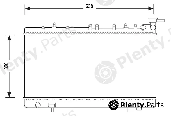 Valeo Mx 555844 — Radiator, engine cooling