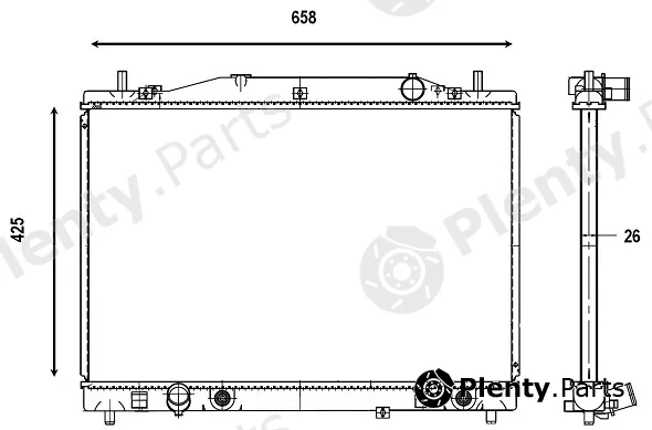 Valeo Mx 376150 — Radiator, engine cooling