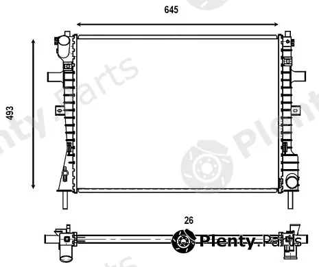 Valeo Mx 376132 — Radiator, engine cooling