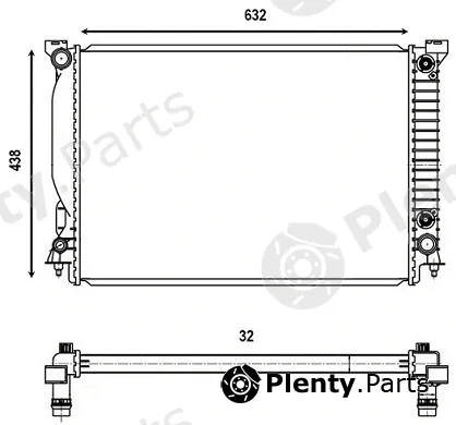 Valeo Mx 376128 — Radiator, engine cooling