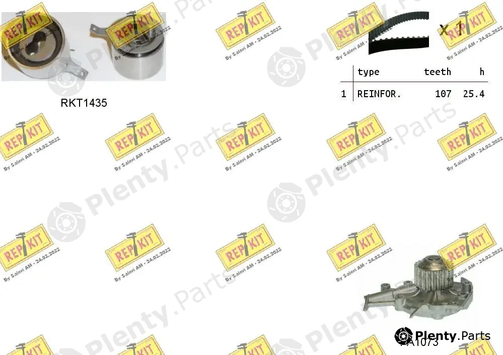 Repkit RKTK0904PA — Water Pump & Timing Belt Kit