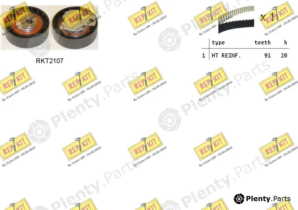 Repkit RKT2107K — Tensioner Pulley, timing belt