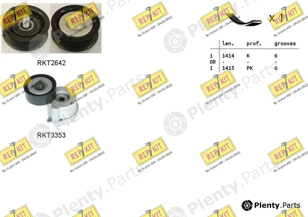 Repkit RKTA0105 — V-Ribbed Belt Set