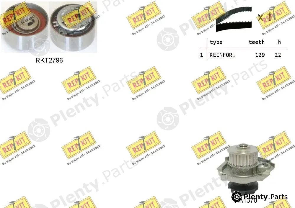 Repkit RKTK1062PA — Water Pump & Timing Belt Kit