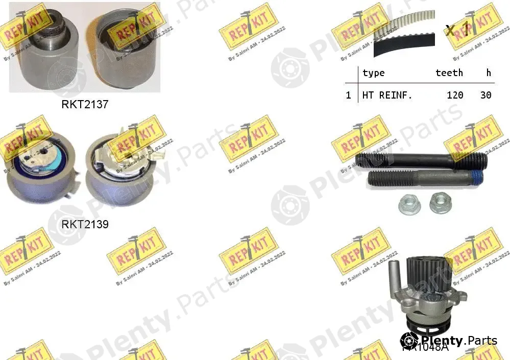 Repkit RKTK0867PA — Water Pump & Timing Belt Kit