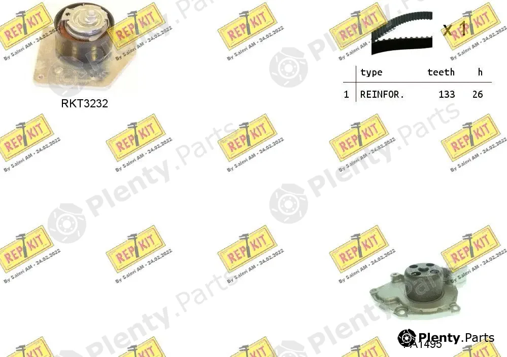 Repkit RKTK1126PA — Water Pump & Timing Belt Kit