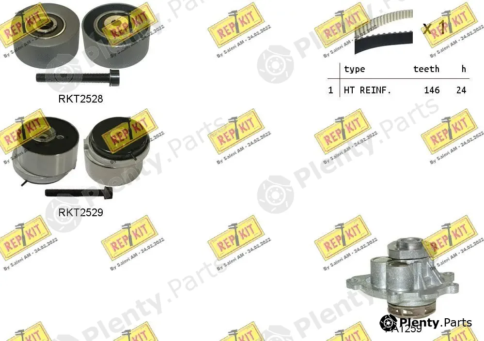 Repkit RKTK1110PA — Water Pump & Timing Belt Kit