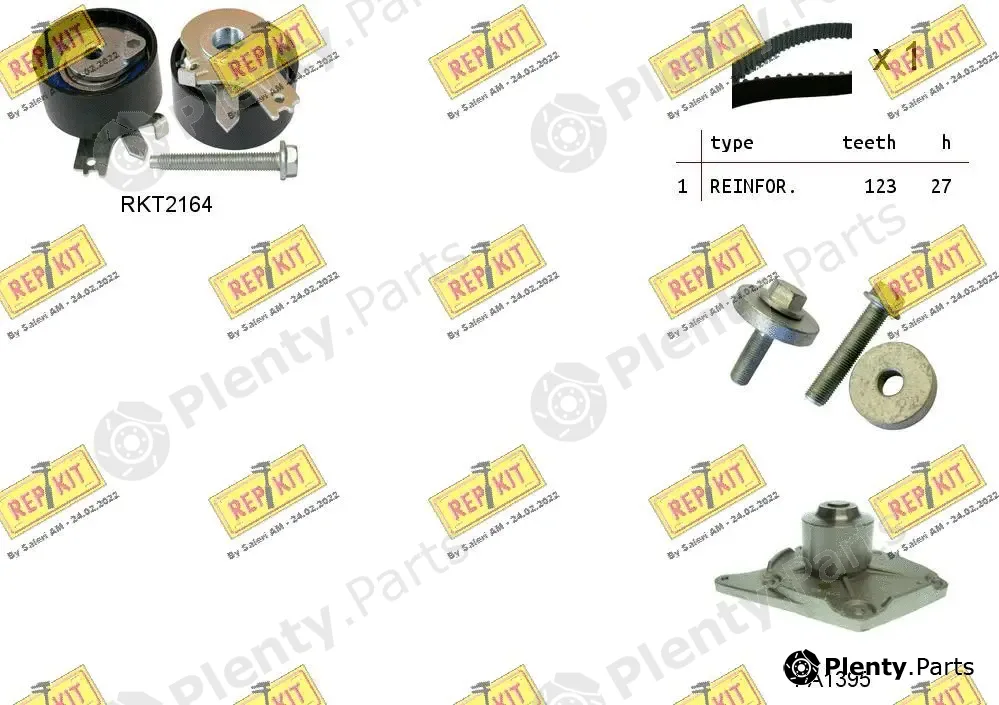 Repkit RKTK0863PA2 — Water Pump & Timing Belt Kit
