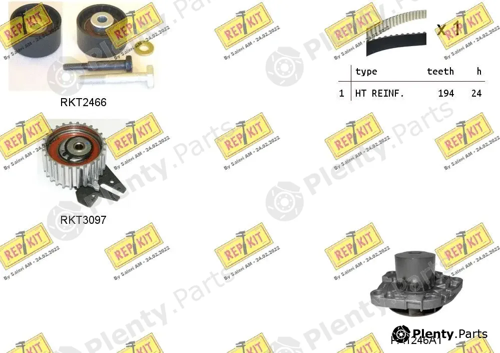 Repkit RKTK1094PA — Water Pump & Timing Belt Kit