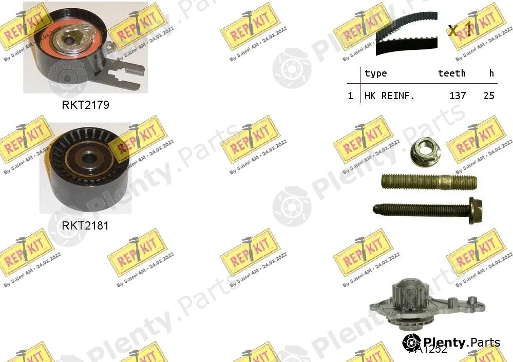 Repkit RKTK0864PA — Water Pump & Timing Belt Kit