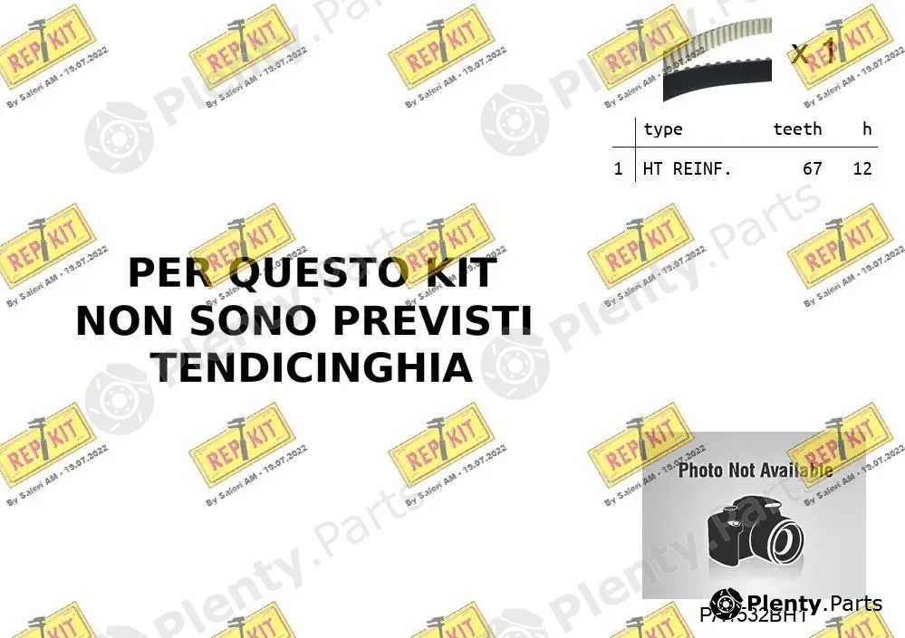 Repkit RKTK0B04PA3 — Water Pump & Timing Belt Kit