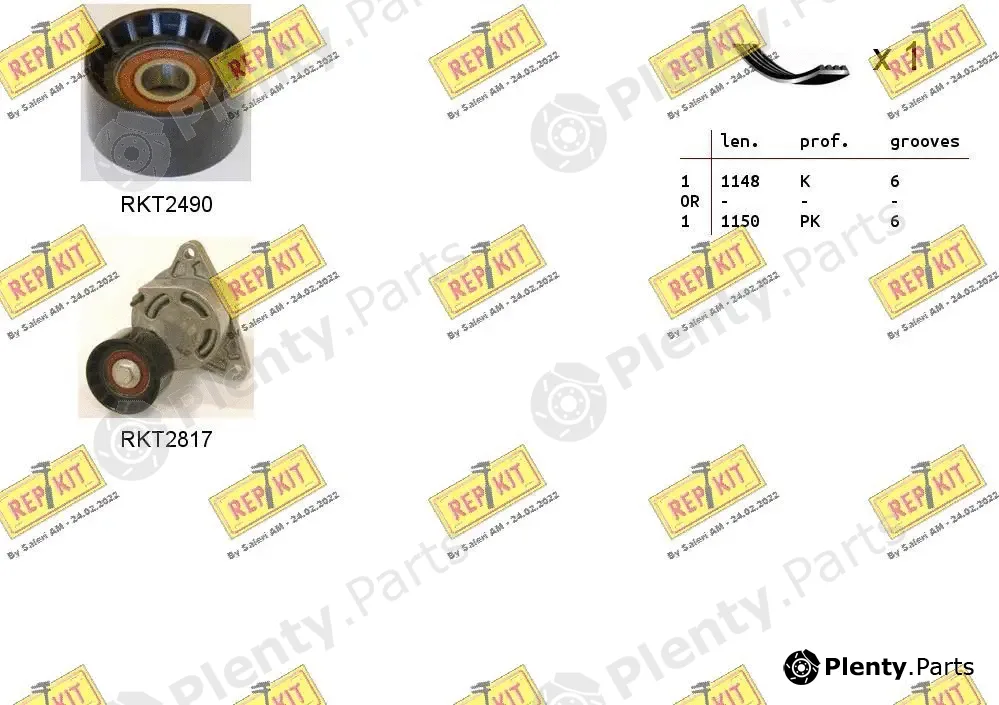Repkit RKTA0026 — V-Ribbed Belt Set