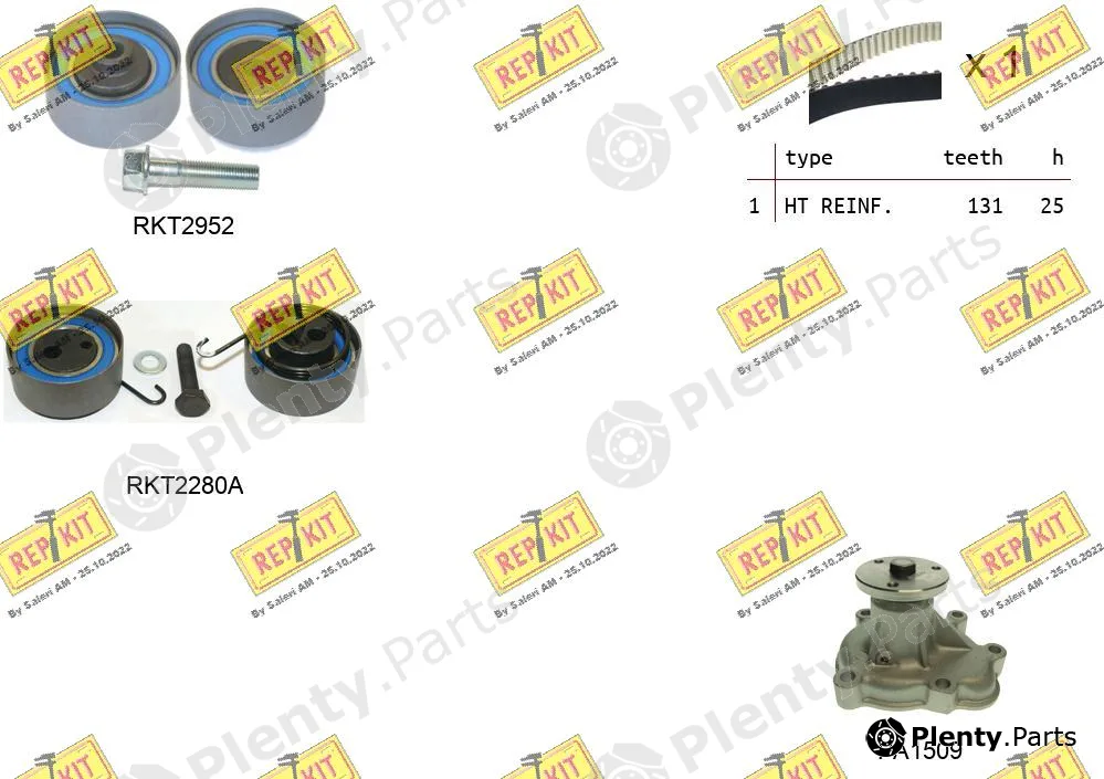 Repkit RKTK0868APA — Water Pump & Timing Belt Kit