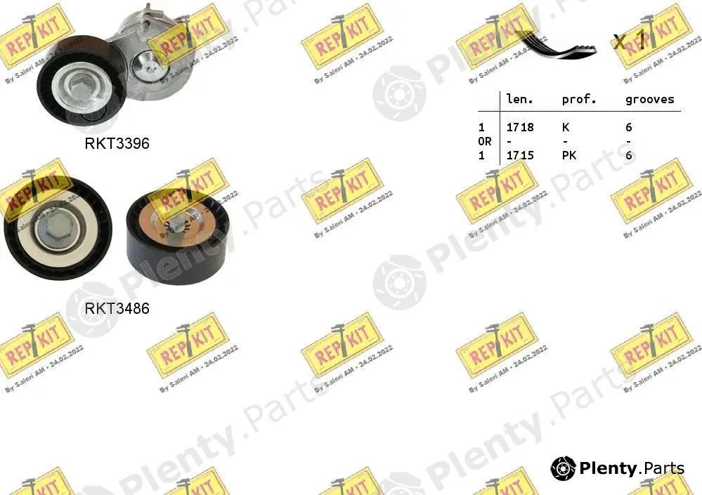 Repkit RKTA0063 — V-Ribbed Belt Set