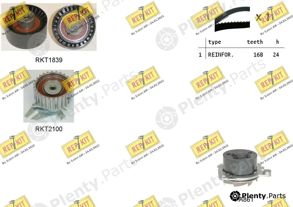Repkit RKTK0947PA — Water Pump & Timing Belt Kit
