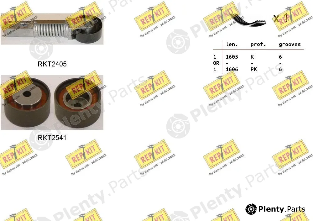 Repkit RKTA0003 — V-Ribbed Belt Set