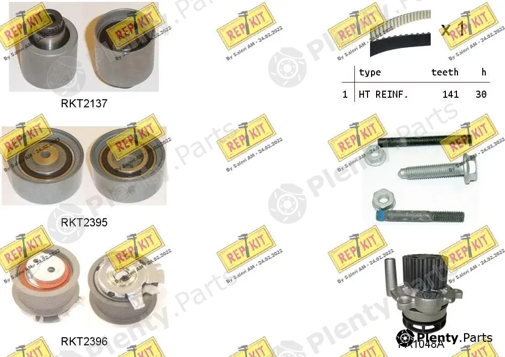 Repkit RKTK0929PA — Water Pump & Timing Belt Kit
