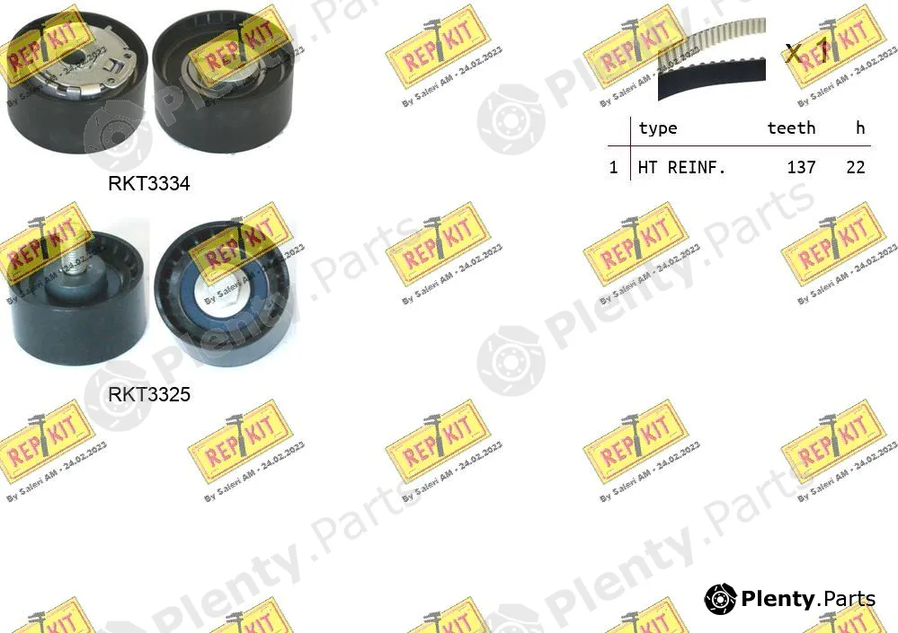 Repkit RKTK1296 — Timing Belt Kit