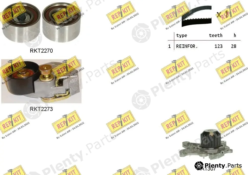 Repkit RKTK1070PA — Water Pump & Timing Belt Kit