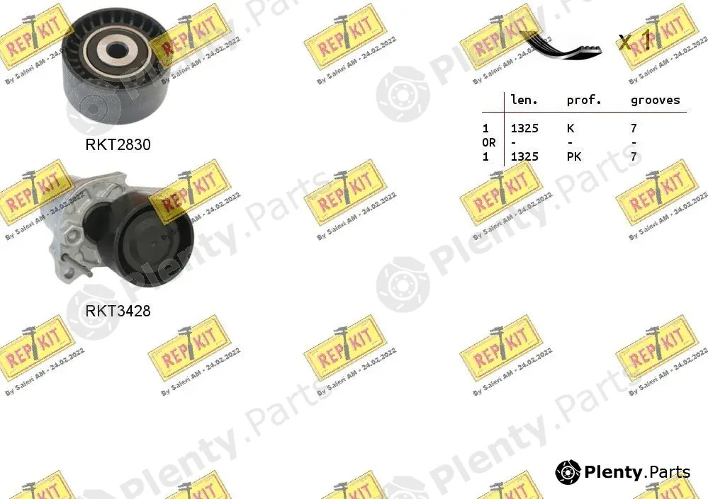 Repkit RKTA0100 — V-Ribbed Belt Set