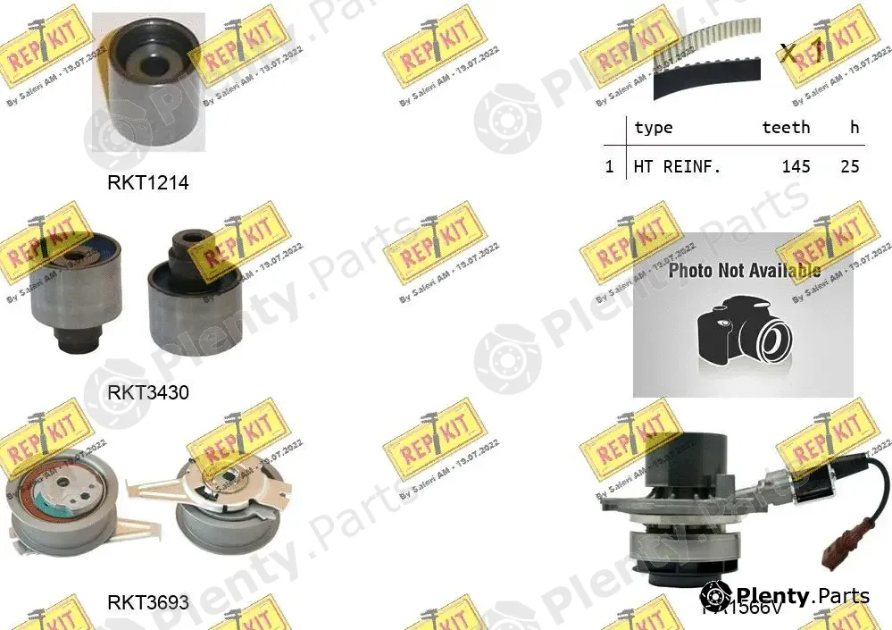 Repkit RKTK1166PA2 — Water Pump & Timing Belt Kit