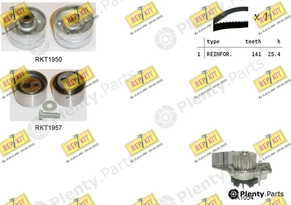 Repkit RKTK0937PA — Water Pump & Timing Belt Kit