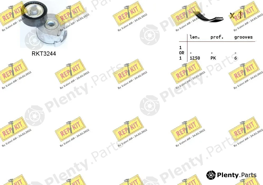 Repkit RKTA0137 — V-Ribbed Belt Set