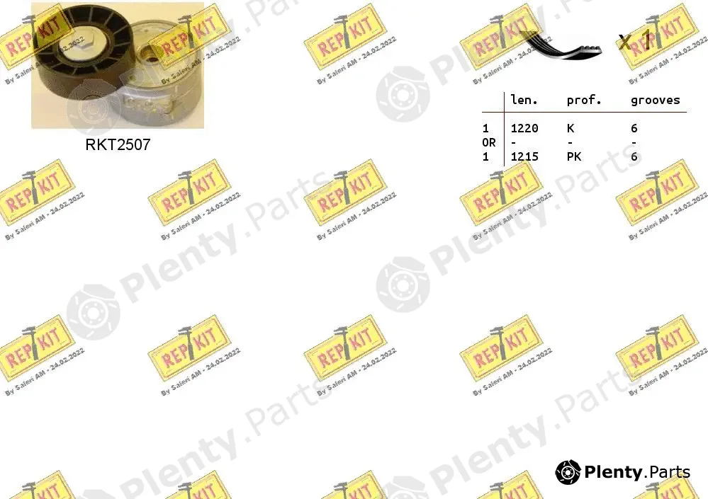 Repkit RKTA0021 — V-Ribbed Belt Set