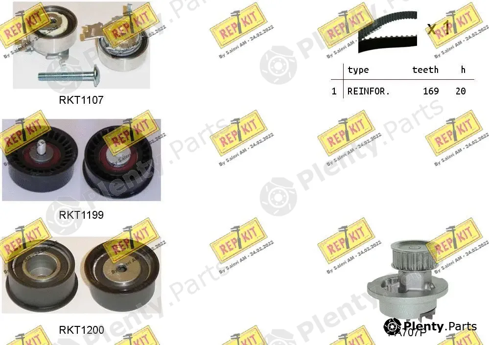 Repkit RKTK0810PA — Water Pump & Timing Belt Kit