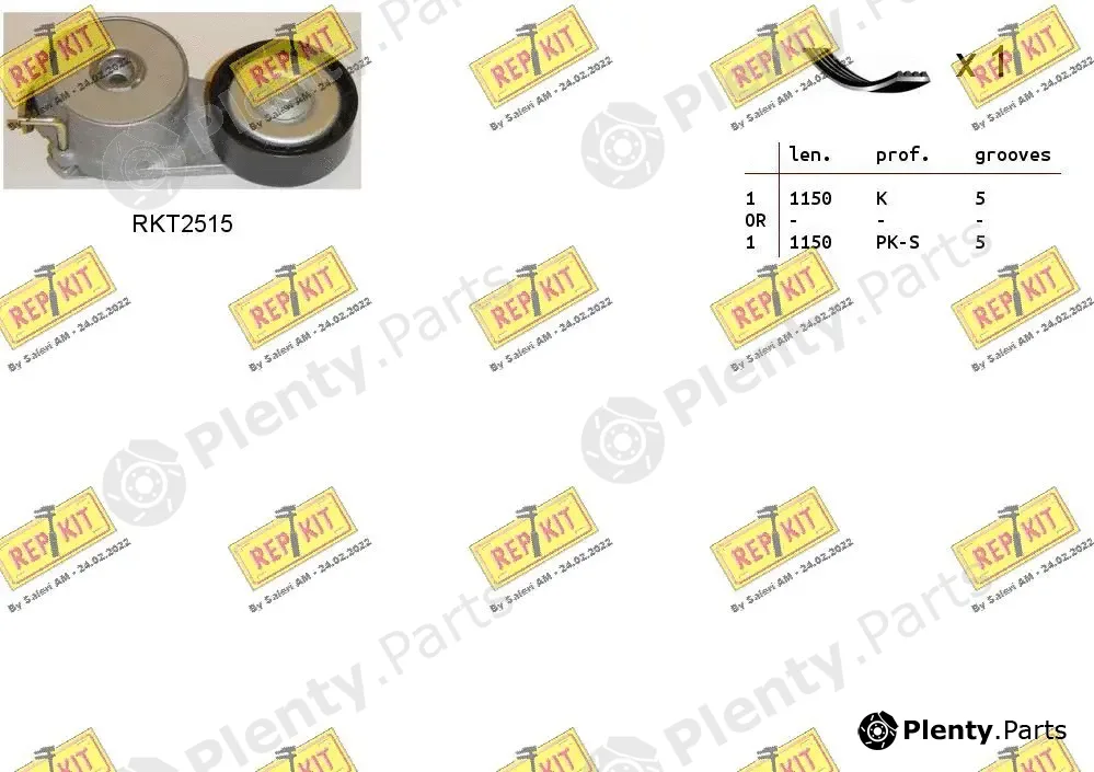 Repkit RKTA0014 — V-Ribbed Belt Set