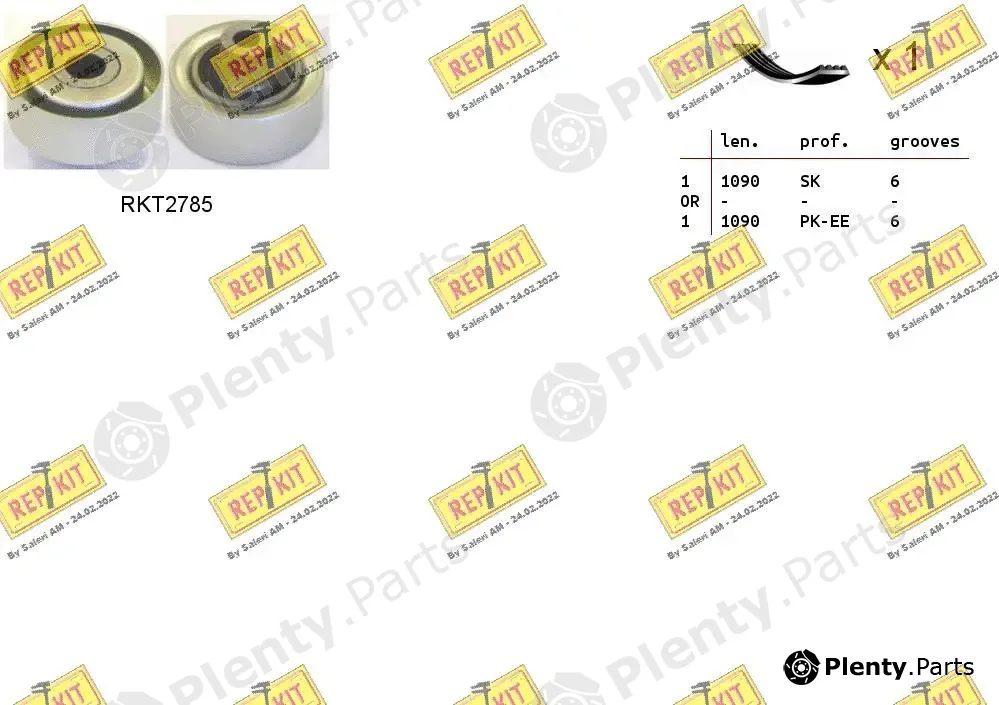 Repkit RKTA0019 — V-Ribbed Belt Set